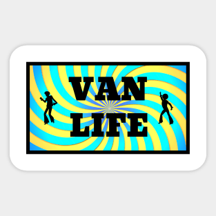 Retro Swirl Van Life Sticker